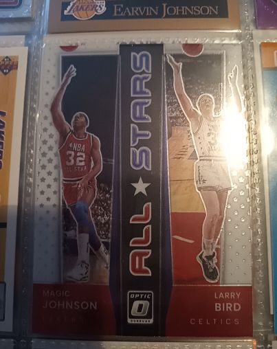 2020-21 Donruss Optic All-Stars #13 Magic Johnson Larry Bird — front