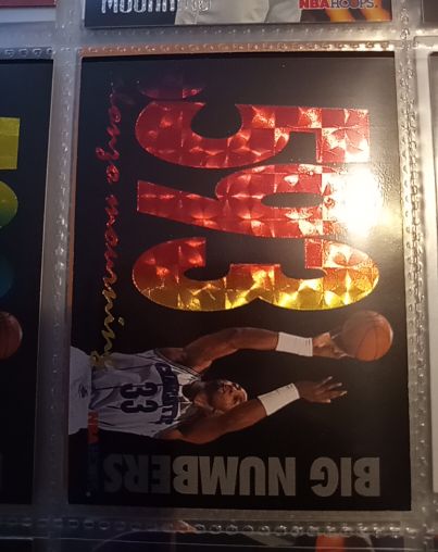 1994-95 NBA Hoops Big Numbers #BN11 Alonzo Mourning — front