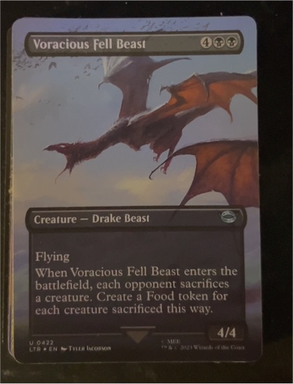 2023 Magic: The Gathering #0422 Voracious Fell Beast — front