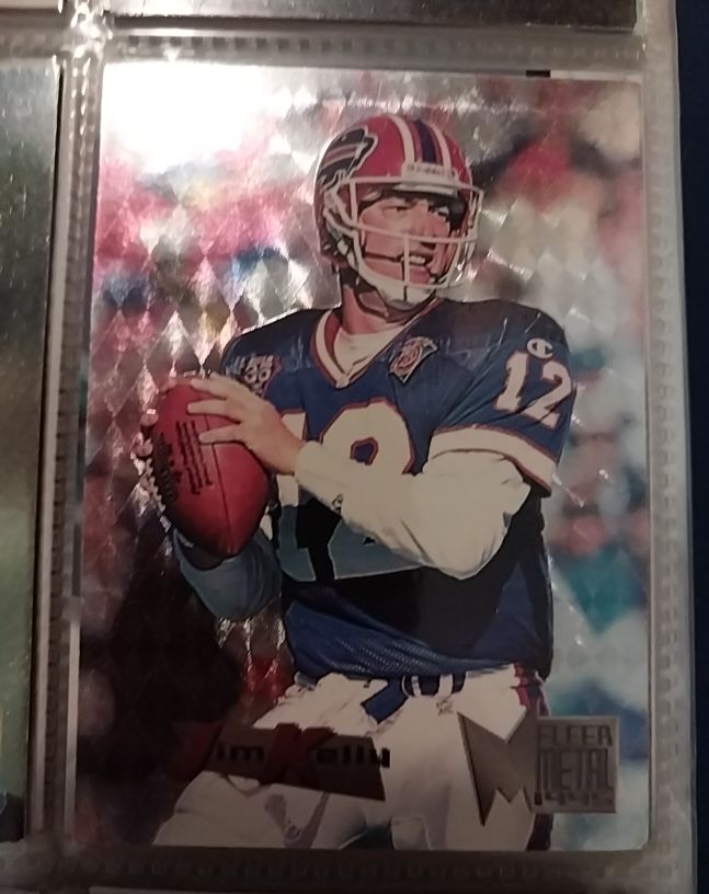 1995 Fleer Metal #17 Jim Kelly Buffalo Bills — front