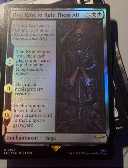 2023 Magic: The Gathering #102 One Ring to Rule Them All — front