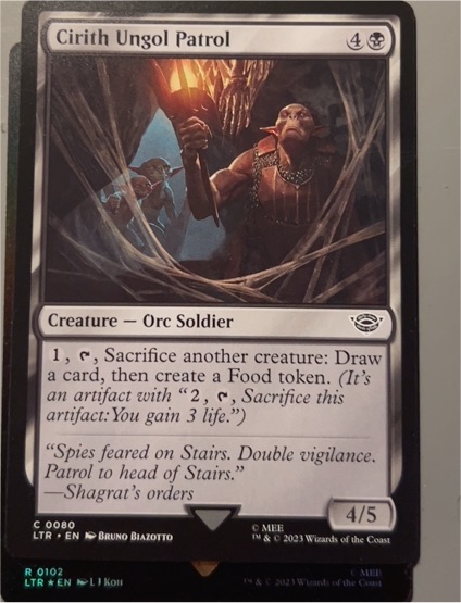 2023 Magic: The Gathering Lord of the Rings Tales of Middle-earth #80 Cirith Ungol Patrol — front