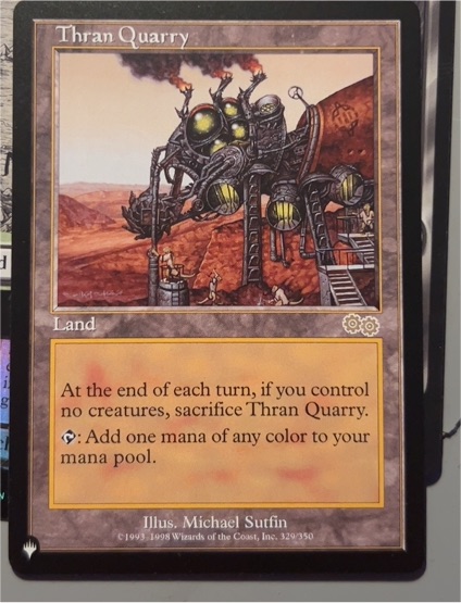 1998 Magic: The Gathering #329 Thran Quarry — front
