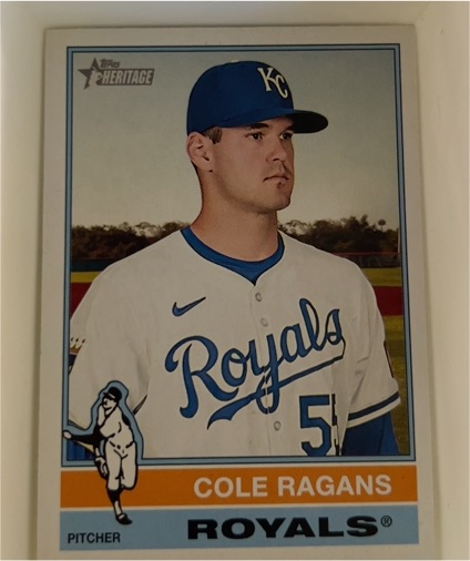 2025 Topps Heritage #187 Cole Ragans — front