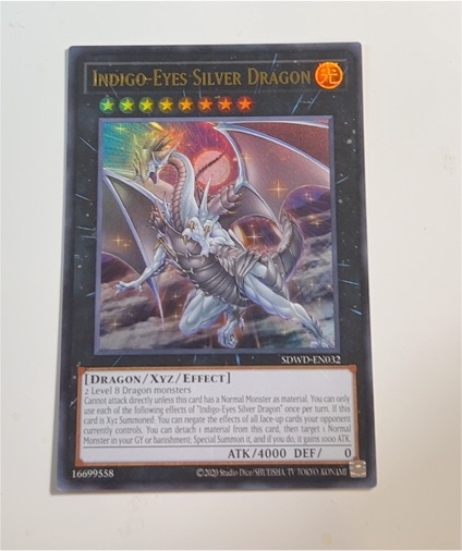 2020 Yu-Gi-Oh! SDWD-EN032 Indigo-Eyes Silver Dragon — front