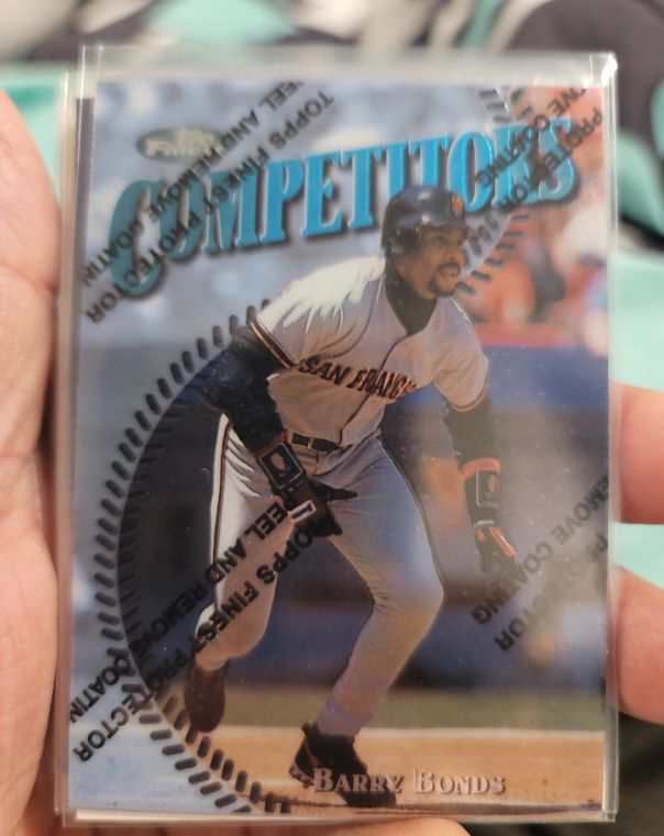 1997 Topps Finest #313 Barry Bonds — front