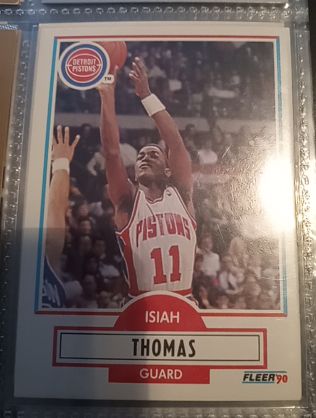 1990 Fleer #61 Isiah Thomas — front