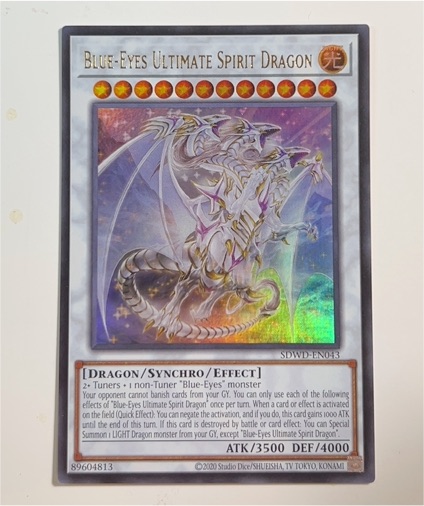 2020 Yu-Gi-Oh! SDWD-EN043 Blue-Eyes Ultimate Spirit Dragon — front