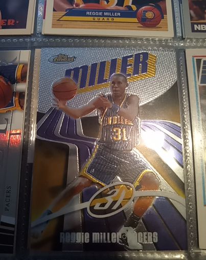 2003-04 Topps Finest #31 Reggie Miller — front