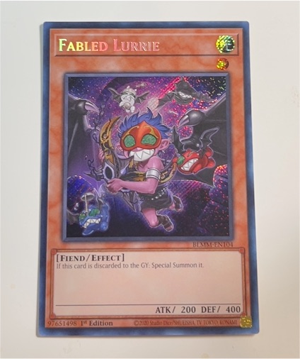 2020 Yu-Gi-Oh! BLMM-EN104 Fabled Lurrie — front