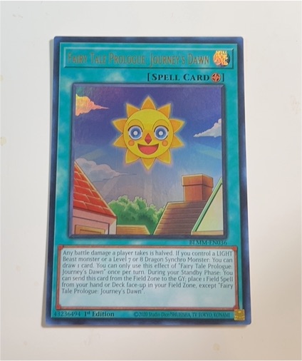2020 Yu-Gi-Oh! Battles of Legend: Monster Mayhem #BLMM-EN036 Fairy Tale Prologue: Journey's Dawn — front
