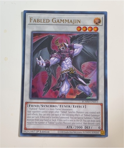 2020 Yu-Gi-Oh! BLMM-EN013 Fabled Gammajin — front