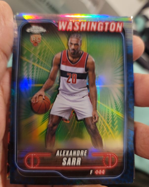 2024-25 Topps Chrome #136 Alexandre Sarr — front