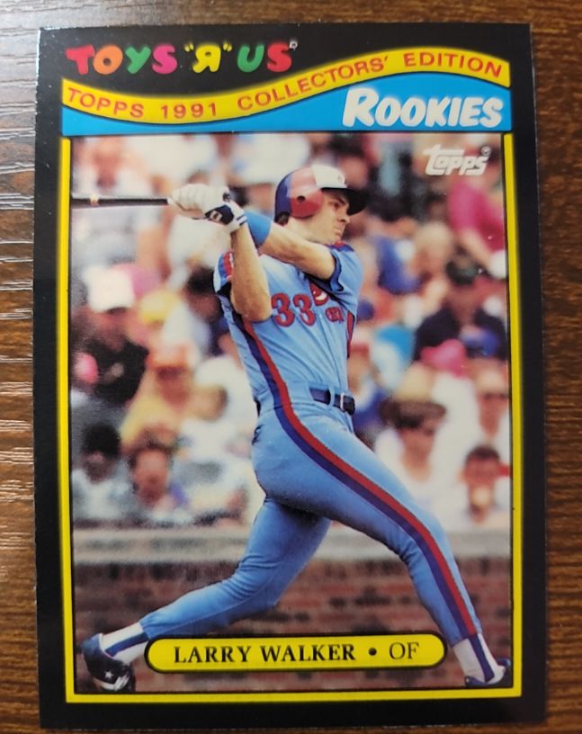 1991 Topps Toys R Us Rookies #31 Larry Walker — front