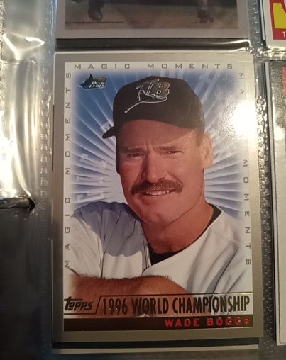 2000 Topps #239 Wade Boggs Magic Moments 1996 World Championship — front