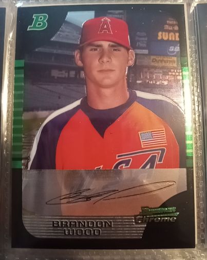 2005 Bowman Chrome #BDP144 Brandon Wood — front