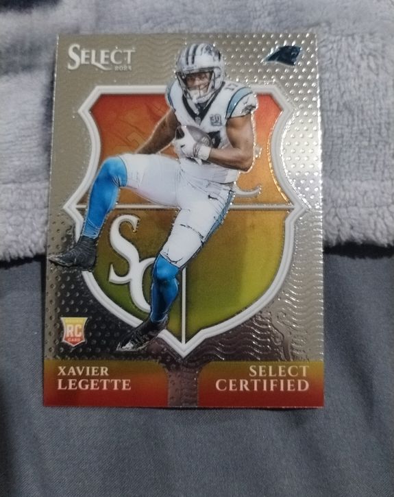 2024 Panini Select #14 Xavier Legette Select Certified Rookies Prizm — front
