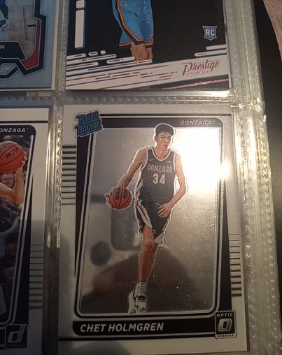 2022 Panini Chronicles Draft Picks Donruss Optic Rated Rookie #1 Chet Holmgren — front