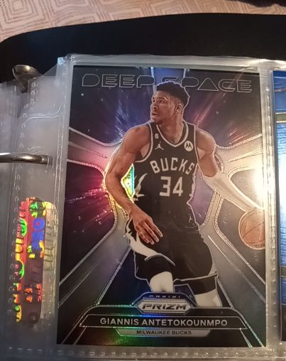 2023-24 Panini Prizm #9 Giannis Antetokounmpo Deep Space — front