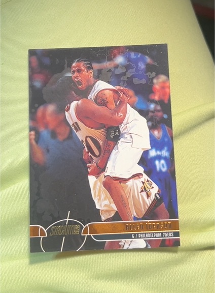 2001-02 Topps Stadium Club #100 Allen Iverson — front