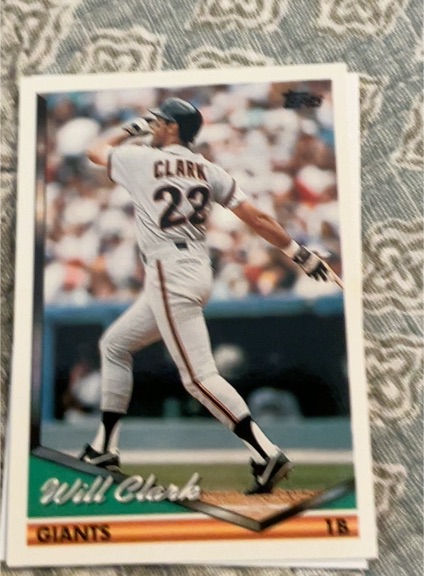 1994 Topps #240 Will Clark — front