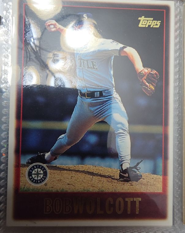 1997 Topps #427 Bob Wolcott Seattle Mariners — front