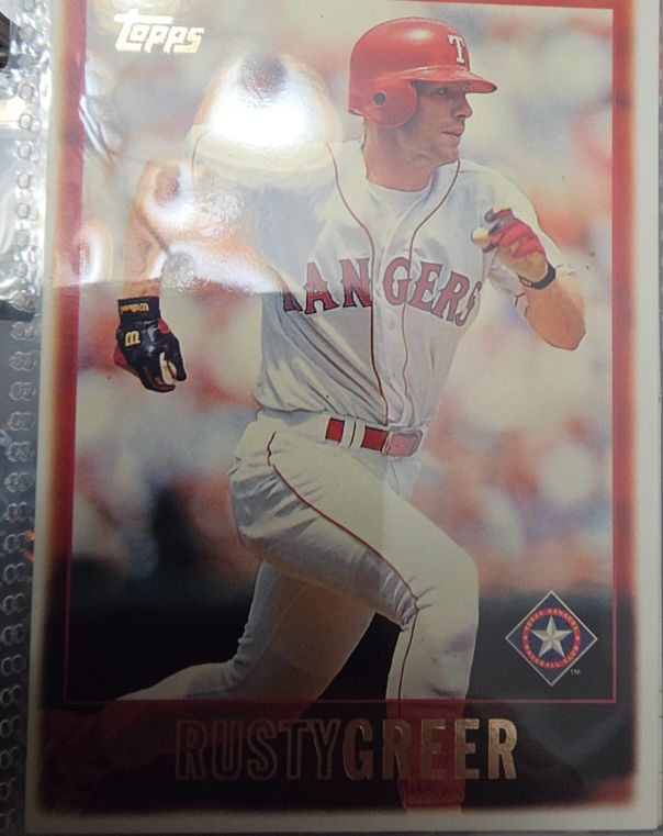 1997 Topps #12 Rusty Greer — front