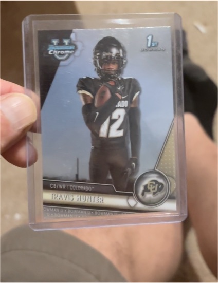 2023 Bowman University Chrome #36 Travis Hunter — front