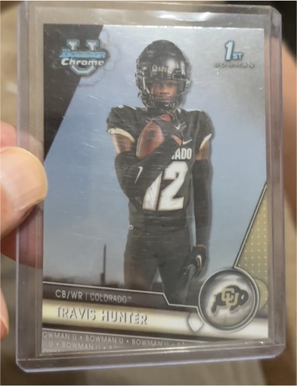 2023 Bowman University Chrome #36 Travis Hunter — front