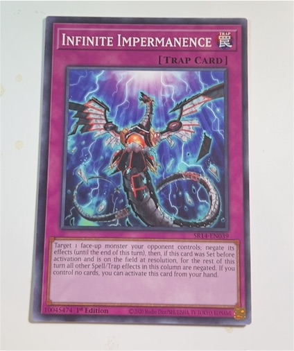 2020 Yu-Gi-Oh! SR14-EN039 Infinite Impermanence — front