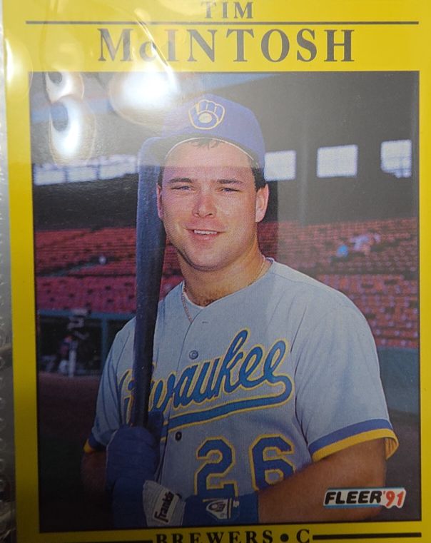 1991 Fleer #589 Tim McIntosh — front