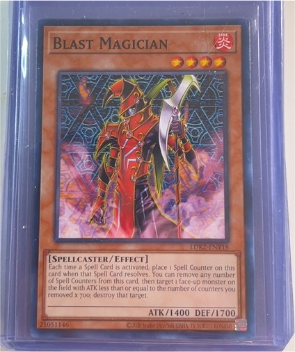 2020 Yu-Gi-Oh! LDK2-ENY18 Blast Magician — front