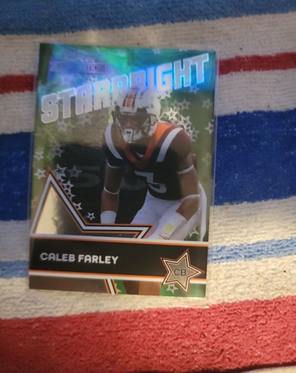 2021 Wild Card Alumination Starbright #SB-24 Caleb Farley — front