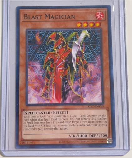 2003 Yu-Gi-Oh! LDK2-ENY18 Blast Magician — front