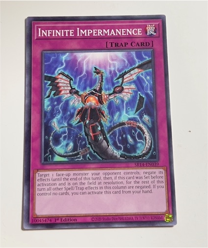 2020 Yu-Gi-Oh! SR14-EN039 Infinite Impermanence — front
