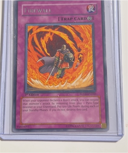 1999 Yu-Gi-Oh! FOTB-EN060 Firewall — front