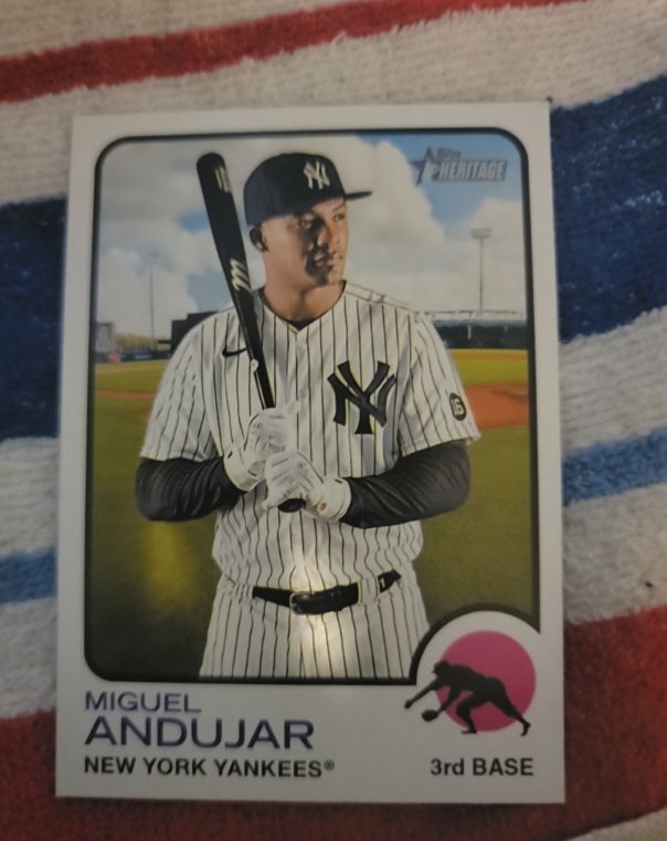 2022 Topps Heritage #493 Miguel Andujar — front