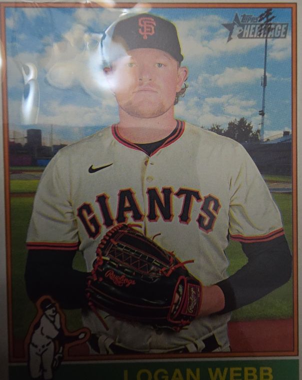 2025 Topps Heritage #423 Logan Webb — front