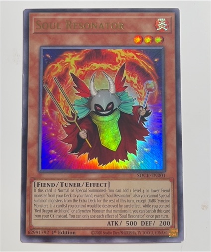 2020 Yu-Gi-Oh! SDCK-EN001 Soul Resonator — front
