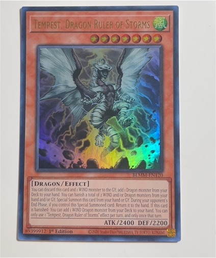 2020 Yu-Gi-Oh! BMM-EN120 Tempest, Dragon Ruler of Storms — front