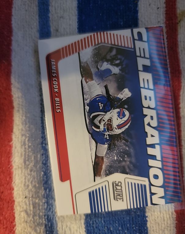 2025 Panini Score Football Celebration #C-JCO James Cook — front