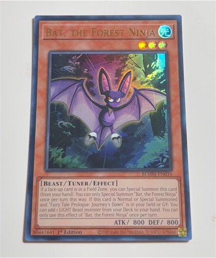 2020 Yu-Gi-Oh! Battles of Legend: Monster Mayhem #BLMM-EN034 Bat, the Forest Ninja — front