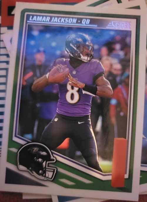2025 Panini Score #75 Lamar Jackson — front