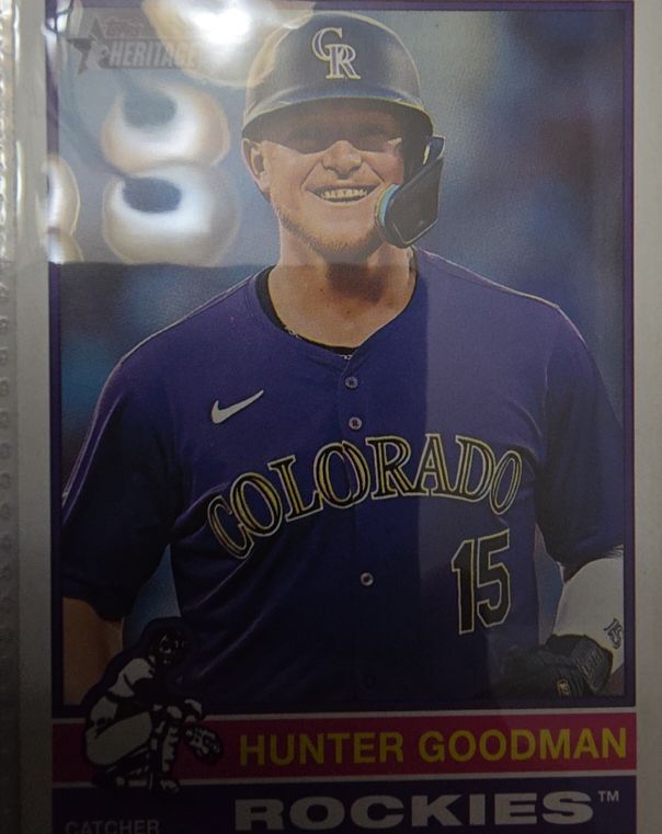 2025 Topps Heritage #217 Hunter Goodman — front