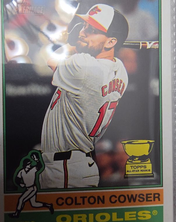 2025 Topps Heritage #245 Colton Cowser — front
