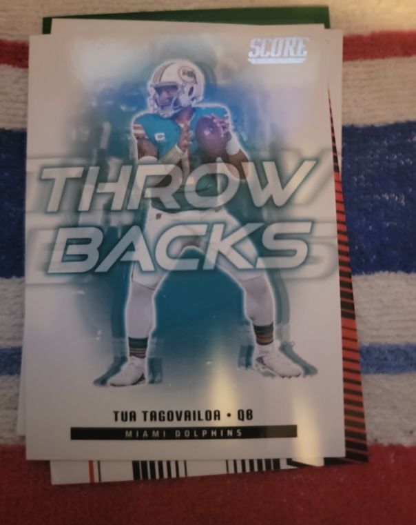 2025 Panini Score Throwbacks #22 Tua Tagovailoa — front
