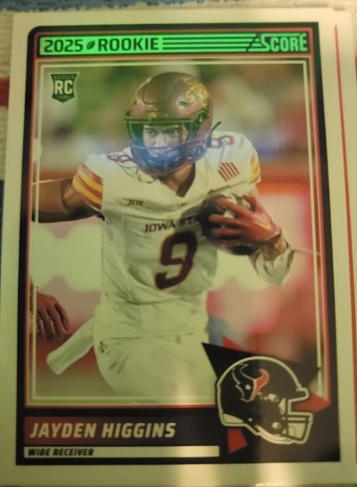 2025 Score Rookie Jayden Higgins — front