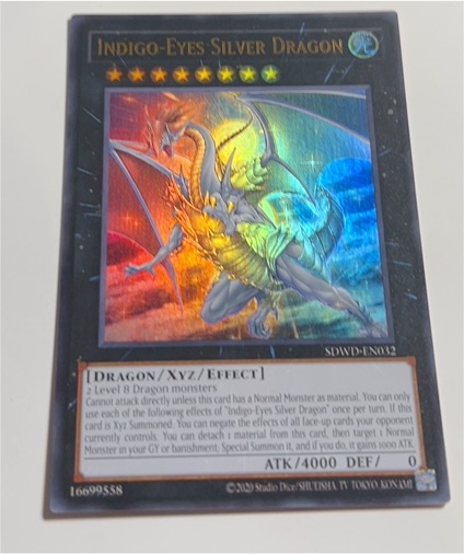 2020 Yu-Gi-Oh! SDWD-EN032 Indigo-Eyes Silver Dragon — front