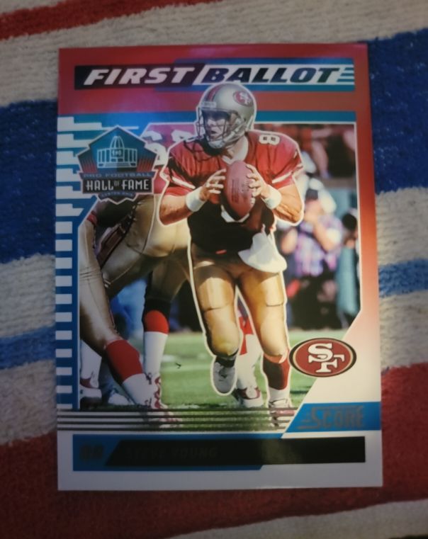 2025 Score #1 Steve Young First Ballot — front