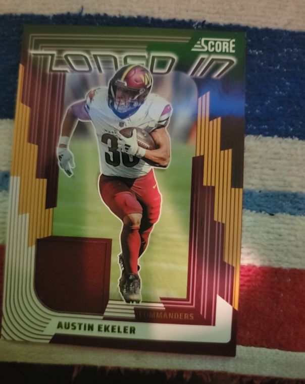 2025 Score Football Zoned In Austin Ekeler — front